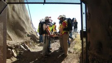 An image of a mine rescue