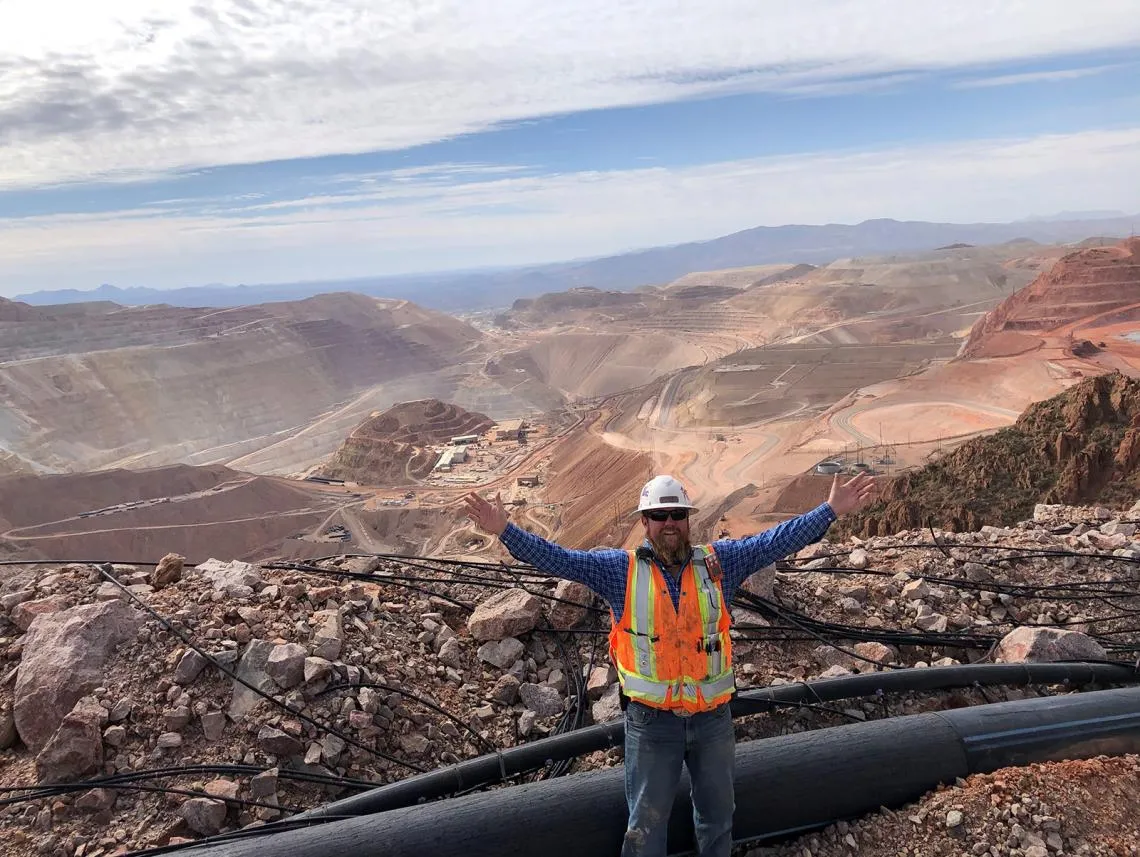 No filter needed. On top of one of the many Morenci Leaching stockpiles
