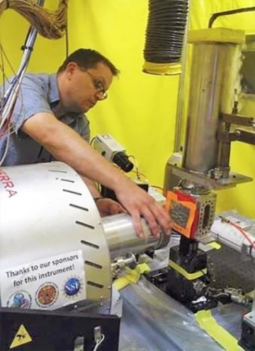 Dr. Robert Root, Associate Research Professor in Department of Environmental Science, conducting research at Stanford Synchrotron Radiation Lightsource (SSRL)